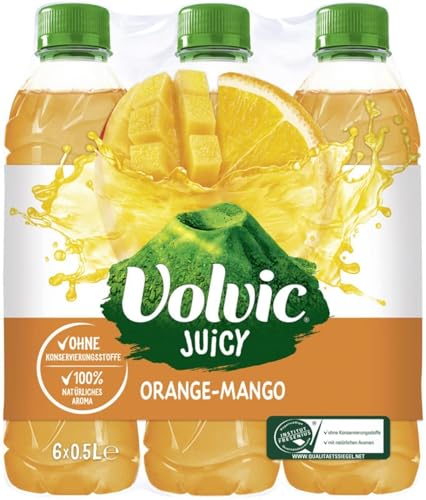 Volvic Juicy Orange-Mango EINWEG (6 x 0,5 l) von Volvic