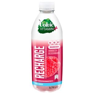 Volvic Vitamin+ Recharge Himbeere aromatisiertes Wasser, 12er Pack (12 x 0.75 l) EINWEG von Volvic