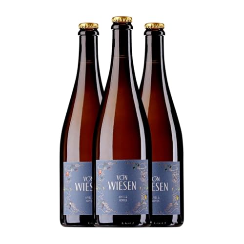 Von Wiesen Ancestral Apfel & Citra Hopfen 75 cl Weißer Sekt (Karton mit 3 Flaschen von 75 cl) von Von Wiesen