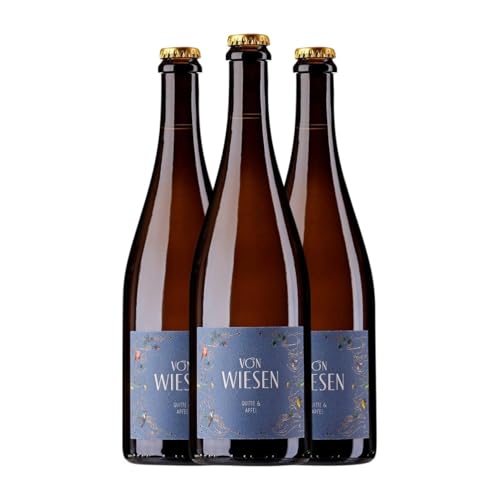 Von Wiesen Ancestral Quitte & Apfel Quitte und Apfel Perlwein 75 cl Weißer Sekt (Karton mit 3 Flaschen von 75 cl) von Von Wiesen