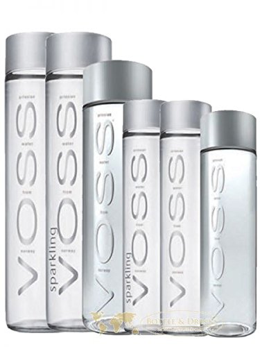 Voss Paket Sprudel 800ml, Still 800ml, Still 500ml PET, Still 850ml PET, Still 375ml, Sprudel 375ml von Voss