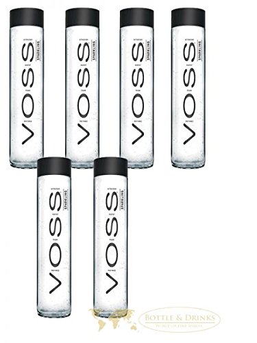 Voss Wasser Sparkling 6 x 800 ml Glas von Voss