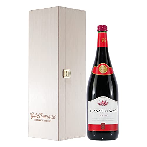 VRANAC PLAVAC -trocken- Rotwein mit Geschenk-Holzkiste von Vranac