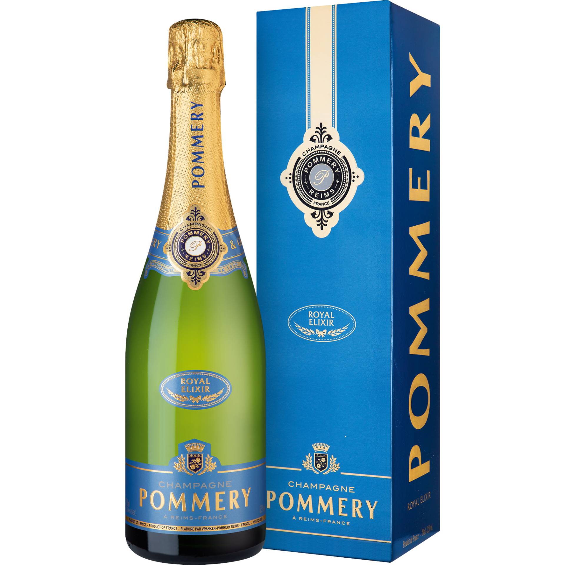 Champagne Pommery Elixir, Demi-sec, Champagne AC, Geschenkverpackung, Champagne, Schaumwein von Vranken-Pommery - 51100 Reims - France