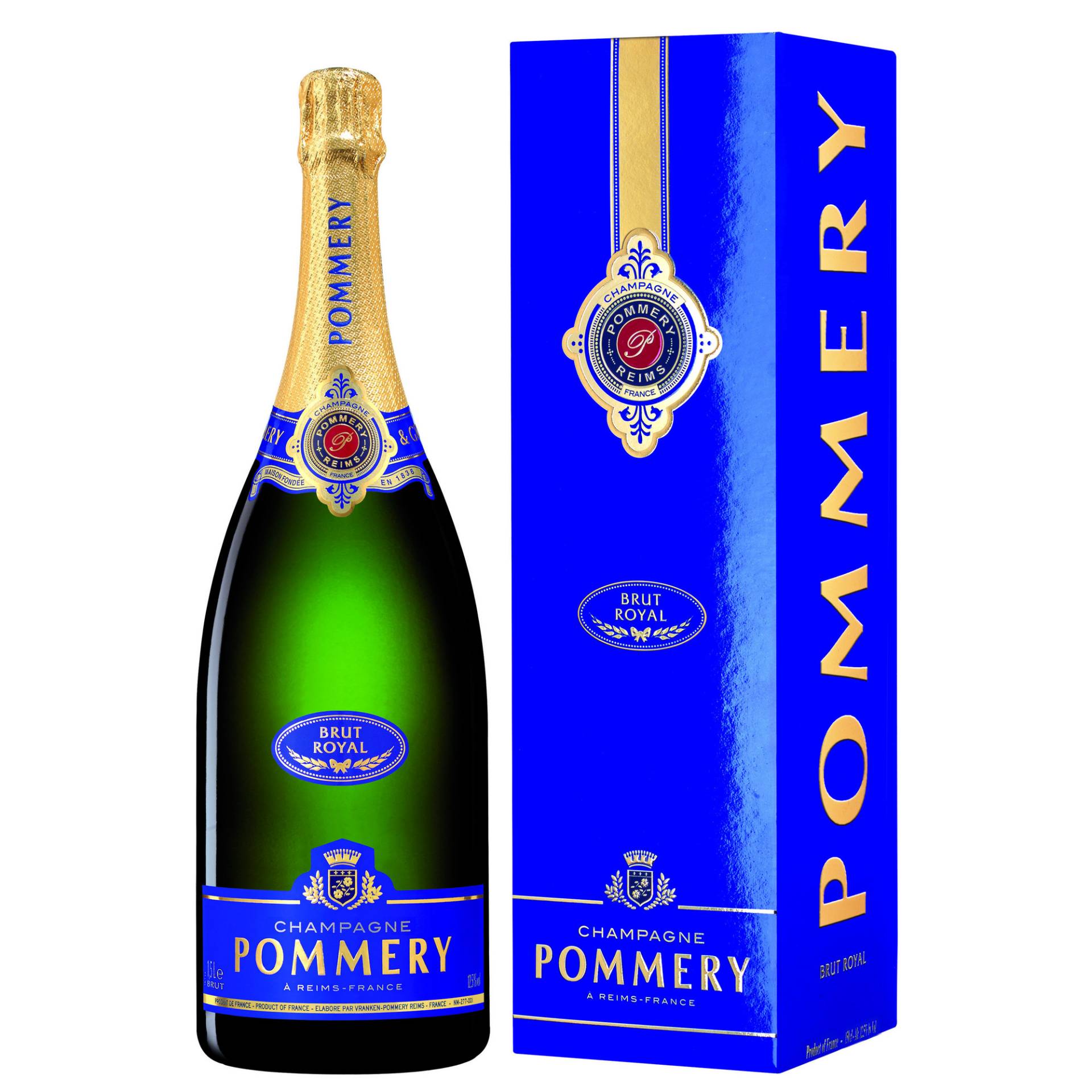 Champagne Pommery Royal, Brut, Champagne AC, Geschenketui, Magnum, Champagne, Schaumwein von Vranken-Pommery - 51100 Reims - France