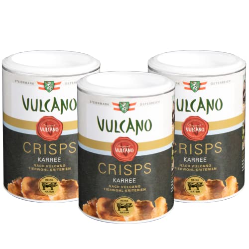 Luftgetrocknete Lachs/Karree Protein Chips, Hoher Eiweißgehalt, Laktosfrei, Glutenfrei, Idealer Snack für Unterwegs (Karree Chips 3er Pack) von Vulcano