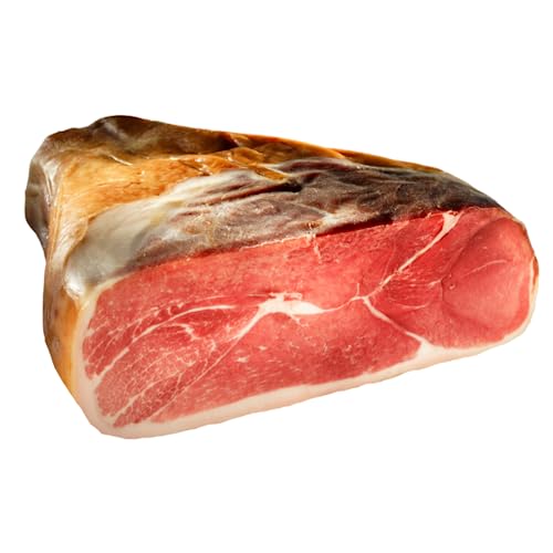 Prosciutto Premium 27 Monate am Knochen luftgetrocknet, Österreichisches Qualitätsprodukt, Schwere Schweine aus artgerechter Tierhatlung, 100% Natürlich mit Meersalz und Gewürzen (7.000g) von Vulcano