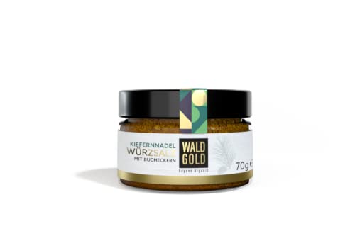 WALDGOLD Kiefernnadel Würzsalz mit Bucheckern (1 x 70 g); Wildsammlung von WALDGOLD