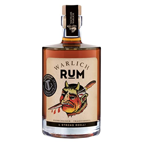 WARLICH JAMAICA RUM JAMAIKA, Dämon Design Edition – Exklusiver Jamaika-Rum mit Vanille, Karamell und edlem Holz – Inspiriert von Tattoo-Legende Christian Warlich (1x 0,5L / 40% vol) von WARLICH RUM