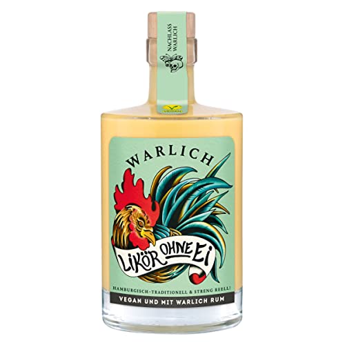 WARLICH LIKÖR OHNE EI – Veganer Likör ohne Ei als Alternative zu Eierlikör, glutenfrei, mit WARLICH RUM – JAMAIKA, aus Hamburg, milde und ausgewogene Aromen (0,5 l) von WARLICH RUM