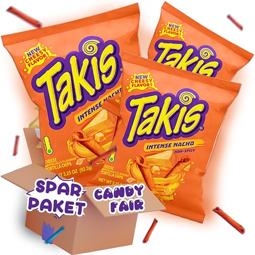 3x Takis Intense Nacho 92,3g je Packung - Günstig als XXL SPAR BUNDLE (3x Intense Nacho) von WASHYS