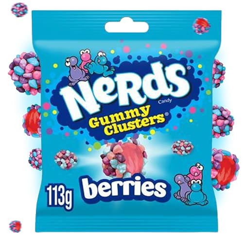 Gummy Clusters 113g XXL Very Berry Berries Packung - Amerikanische Süßigkeit, Original aus USA, Einzigartig und Lecker - Mengenrabatt, Ideal zum Sparen (1x Packung) von WASHYS