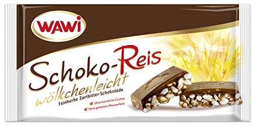 WAWI Schoko Reis Zartbitter, 8er Pack (8 x 200 g) von WAWI Schoko Reis Zartbitter 200g