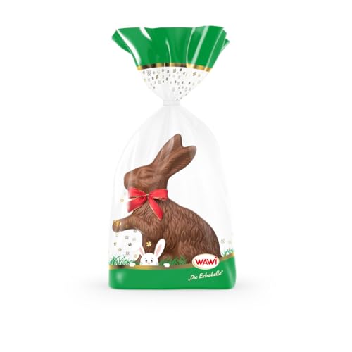 WAWI Sitzhase Kakao Edelvollmilch Schokolade passend zur Ostern 225g von WAWI