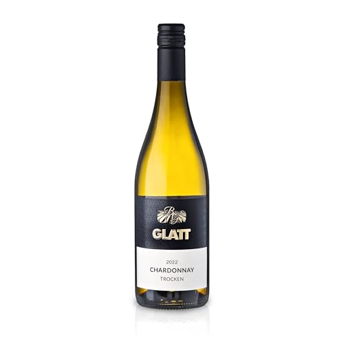 GLATT Chardonnay trocken 2022 | Qualitätswein vom Kaiserstuhl/Baden, Deutschland | Fruchtig-Pikant im Geschmack | Weißwein aus der Chardonnay-Traube (1x0,75l) von WBK Weinbau · Weinkontor Glatt