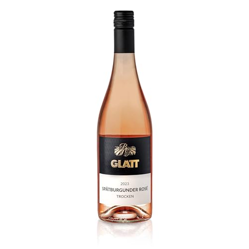 GLATT Sp tburgunder Roséwein 2023 trocken | Qualit tswein vom Kaiserstuhl/Baden, Deutschland | Fruchtig & Spritzig im Geschmack | Rose aus der Pinot Noir Traube (1x0,75l) von WBK Weinbau Weinkontor Glatt