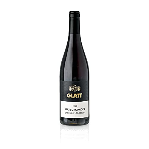 GLATT Spätburgunder Barrique 2019 trocken | Qualitätswein vom Kaiserstuhl/Baden, Deutschland | Samtig & Kräftig im Geschmack | Rotwein aus der Pinot Noir Traube (1x0,75l) von WBK Weinbau · Weinkontor Glatt