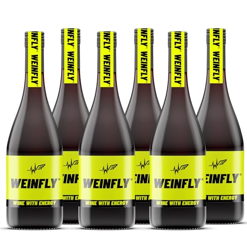 WEINFLY - Der weltweit erste Wein mit Energy | Fruchtig-spritziger Geschmack | 168mg Koffein pro Flasche | Perfekt für Partys | 6 x 750ml von WEINFLY