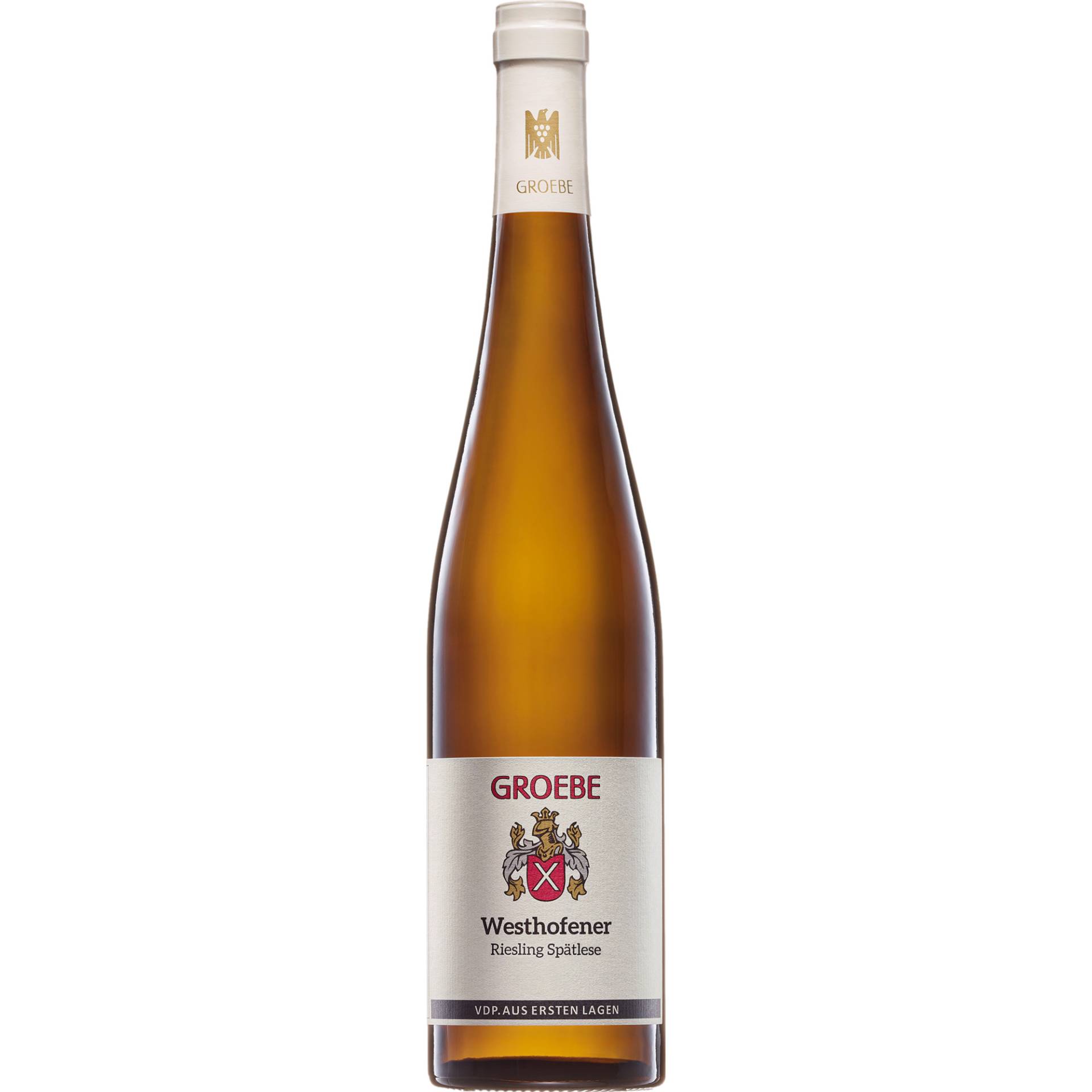 Groebe Westhofener Riesling Spätlese Erste Lage, Feinfruchtig, Rheinhessen, Rheinhessen, 2022, Weißwein von WEINGUT K F GROEBE - Mainzer Straße 18, 67593 Westhofen - DE