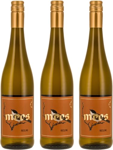 WEINGUT MEES Riesling Weißwein Trocken Nahe 2021 Probierpaket QbA Wein Nahe Deutschland Weinpaket (3 x 750 ml) 100% Riesling (3) von WEINGUT MEES