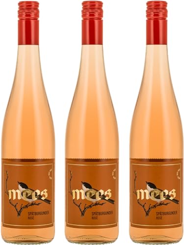 WEINGUT MEES | Spätburgunder Rosé 2022, Rosé-Wein trocken, 3x 0,75l, Nahe | Rose-Wein-Set von der Nahe | Qualitätswein aus Deutschland | 100% Blauer Spätburgunder (3) von WEINGUT MEES