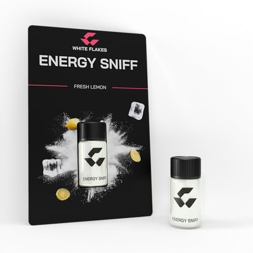 Energy Sniff WHITE FLAKES | 3 Geschmacksrichtungen | 60 sniffs | 3g | Schnupf dich wach | Powerbank in Pulverform | Wirkt dann wenn du´s brauchst! (3x Flakes, Fresh Lemon) von WHITE FLAKES