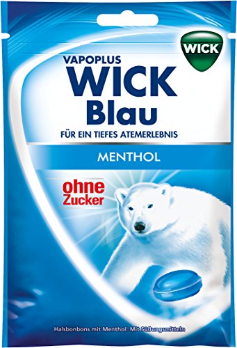 Wick Blau ohne Zucker, 5er Pack (5 x 72 g) von WICK