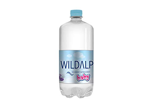 Babywasser WILDALP natürliches Quellwasser natriumarm, streng kontrolliert, pur oder zur Nahrungszubereitung ohne Abkochen (90 x 1 Liter) von WILDALP