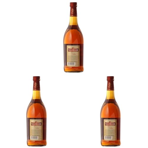 Wilthener Feiner Alter Weinbrand 36% vol., Brandy in V.S.O.P.-Qualität, in Limousin-Eichenholzfässern gelagert (1 x 0.7 l) (Packung mit 3) von WILTHENER