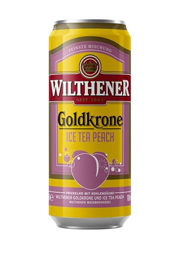 Wilthener Goldkrone & Ice Tea Peach 10% vol., 0,25l von WILTHENER