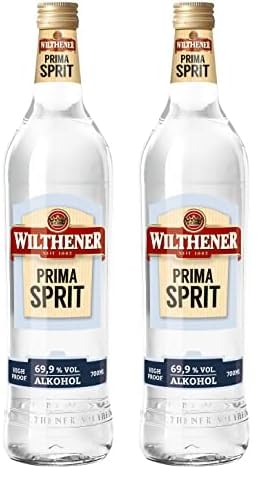 Wilthener I Prima Sprit I Hochprozentiger Alkohol I Ansatzspirituose für eigenen Schnaps und zur Herstellung von Desinfektionsmittel I 69,9% Vol. I 700 ml (Packung mit 2) von WILTHENER