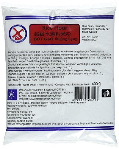 Das Reismehl von Windmill wird aus Langkornreis gewonnen und wird in Thailand für die Herstellung von Reisnudeln oder als Bindemittel zum Andicken von Saucen verwendet. Außerdem kann man aus dem Reismehl einen Teig erstellen, der sich zum Frittieren oder für die Herstellung von Desserts eignet. Das Windmill Reismehl kann als ein glutenfreies Ersatzmittel für Maismehl oder Kartoffelstärke verwendet werden. von WINDMILL