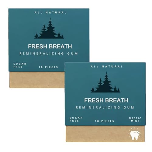 2Boxes Larineco Remineralizing Gum, Organic Remineralizing Gum, Remineralizing Chewing Gum, Organic Mastic Mint Gum Sugar Free Keeps Mouth Fresh for Teeth, Fresh Breath (B) von WITTYL