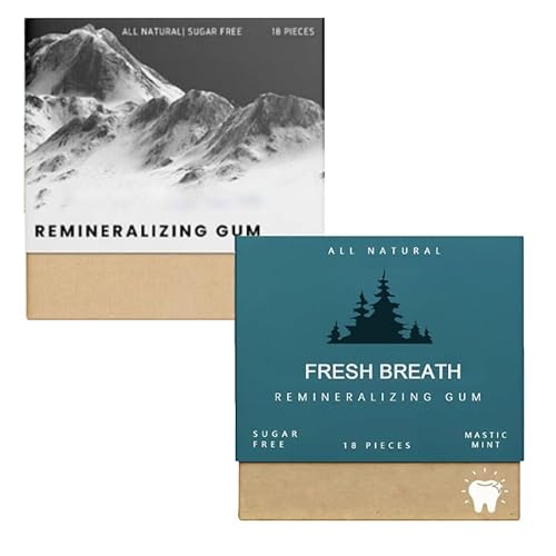 2Boxes Larineco Remineralizing Gum, Organic Remineralizing Gum, Remineralizing Chewing Gum, Organic Mastic Mint Gum Sugar Free Keeps Mouth Fresh for Teeth, Fresh Breath (E) von WITTYL