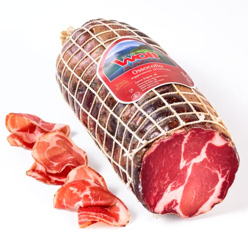 Wolf, Ossocollo, Ganzen, Leicht geräuchert mit Buchenholz, Sorgfältig ausgewähltes Schweinefleisch, Glutenfrei, Vakuumverpackt, 1,7-2 kg (mind. garantiertes Nettogewicht) von WOLF