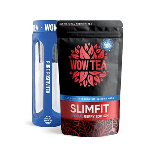 Perfect Berry Bundle (Berry SlimFit Tee and Teeflasche - Blau) von WOW TEA