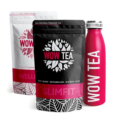 WOW TEA: SlimFit Tee, Wellness Tee und Thermoskanne – Rosa von WOW TEA