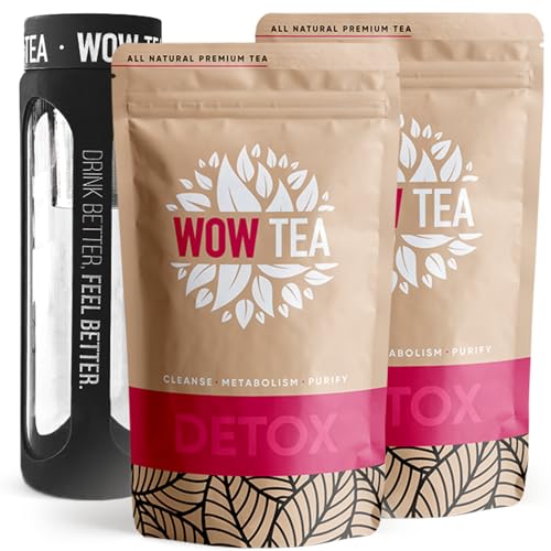 WOW TEA: Liebe deinen Körper Box - Entgiftungstee x 2 mit Schwarz Infusionsflasche von WOW TEA