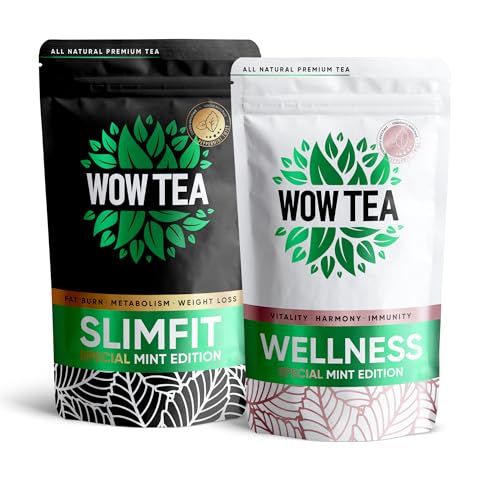 WOW TEA: Minziges Team - Minze SlimFit Tee und Minz Wellness Tee von WOW TEA