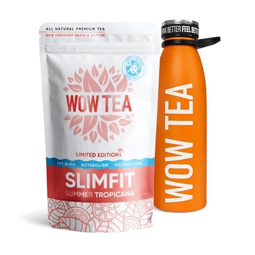 WOW TEA: Renew Tropicana Pack - Sommer Tropicana SlimFit Tee mit Orange Infuser Thermoskanne von WOW TEA
