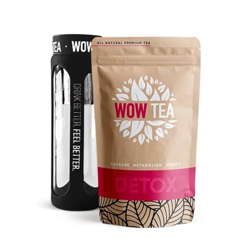 WOW TEA: Spring Reborn - Detox Tee und Teeflasche mit Sieb Schwarz von WOW TEA