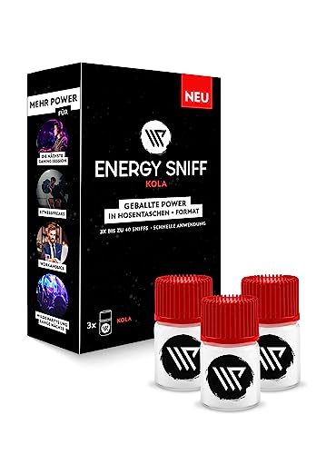 WP Energy Sniff | Booster | Energy Schnupfpulver | 3er Pack | Kola | Made in Austria | 2 Gramm | über 40 Sniffs | Steigert deinen Fokus | von WP Energy