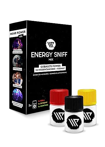 WP Energy Sniff | Booster | Energy Schnupfpulver | 3er Pack | Mix | Made in Austria | 2 Gramm | über 40 Sniffs | Steigert deinen Fokus | von WP Energy