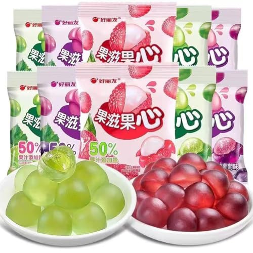 WSYLS Fruchtbonbons Bonbons Kaubonbons SüSsigkeiten Candy Fruchtbonbons Traubenzucker Sweets Verschiedene Fruchtaromen Gemischte Geschmacksrichtungen 250g 12packs von WSYLS