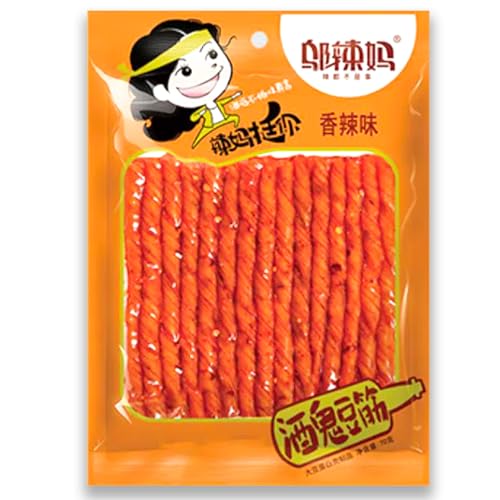 WSYLS Scharfe Und Würzige Food Latiao Süße Und Würzige Speisen Hot＆Spicy Food Snacks 70g/pack (Scharf) von WSYLS