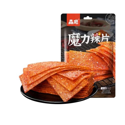 WSYLS Würzig Gewürzte Snacks Latiao Süß Und Würzig Chinesische Würzige Snacks Klassische Hot Strips Fürs Büro Lässiger Snack (Würzige Scheiben) von WSYLS