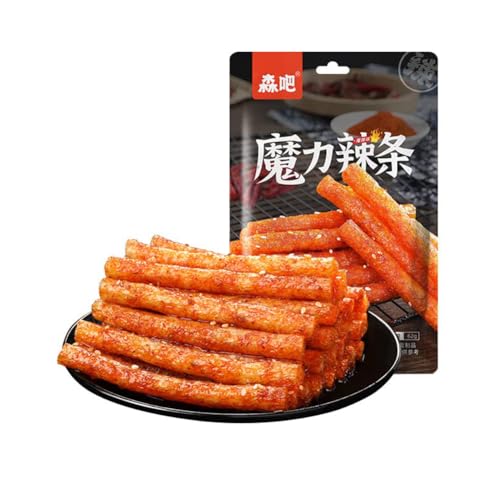 WSYLS Würzig Gewürzte Snacks Latiao Süß Und Würzig Chinesische Würzige Snacks Klassische Hot Strips Fürs Büro Lässiger Snack (Würzige Streifen) von WSYLS