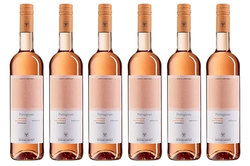 6x 0,75l - 2023er - WV Freyburg-Unstrut - Portugieser Weißherbst - Qualitätswein Saale-Unstrut - Deutschland - Rosé-Wein halbtrocken von WV Freyburg-Unstrut