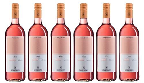 6x 1,0l - 2023er - WV Freyburg-Unstrut - Rosé halbtrocken - LITER - Qualitätswein Saale-Unstrut - Deutschland - Rosé-Wein halbtrocken von WV Freyburg-Unstrut