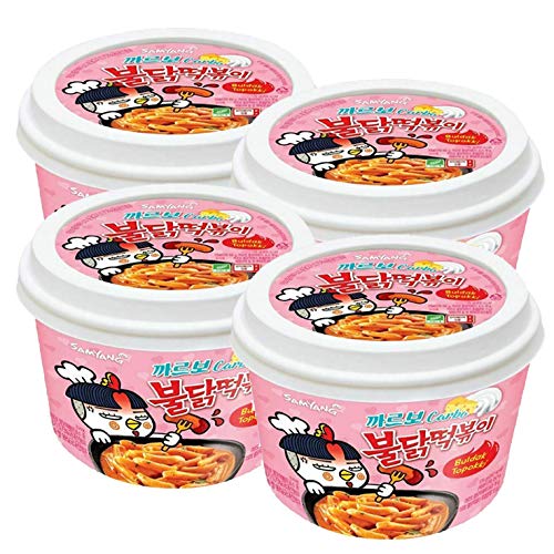 WaNaHong Samyang Scharfes Hühnchen Tteokbokki Reiskuchen Carbonara (4 Stück) von WaNaHong